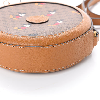 Gucci X DISNEY Mini Vintage GG Supreme Monogram Mickey Mouse Round Shoulder Bag Beige Vintage Sun Oil 8 of 8