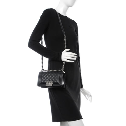 Chanel Caviar Quilted Small Boy Flap Black 2 of 6