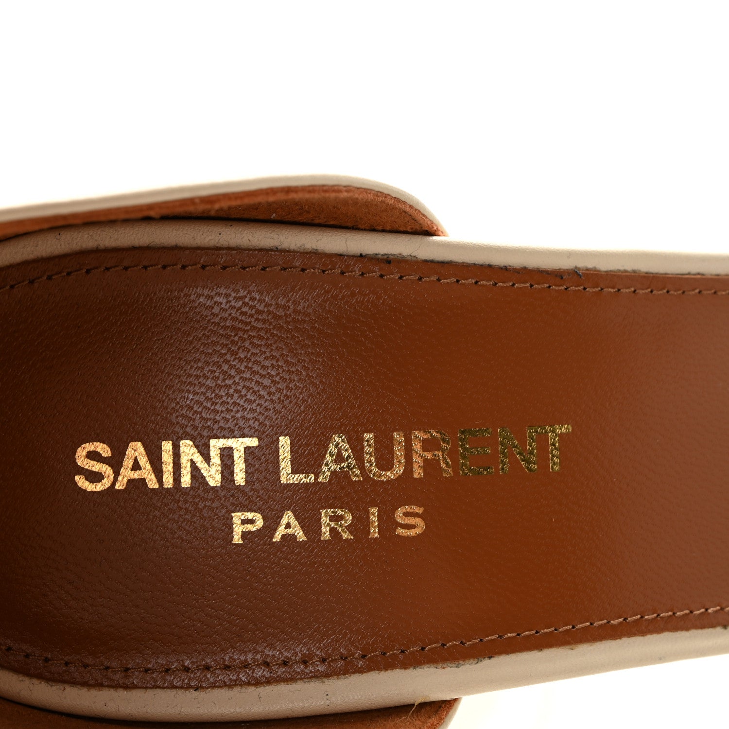 Saint Laurent Calfskin 110 Opyum Sandals Real Beige 40.5 Real Beige 8 of 11