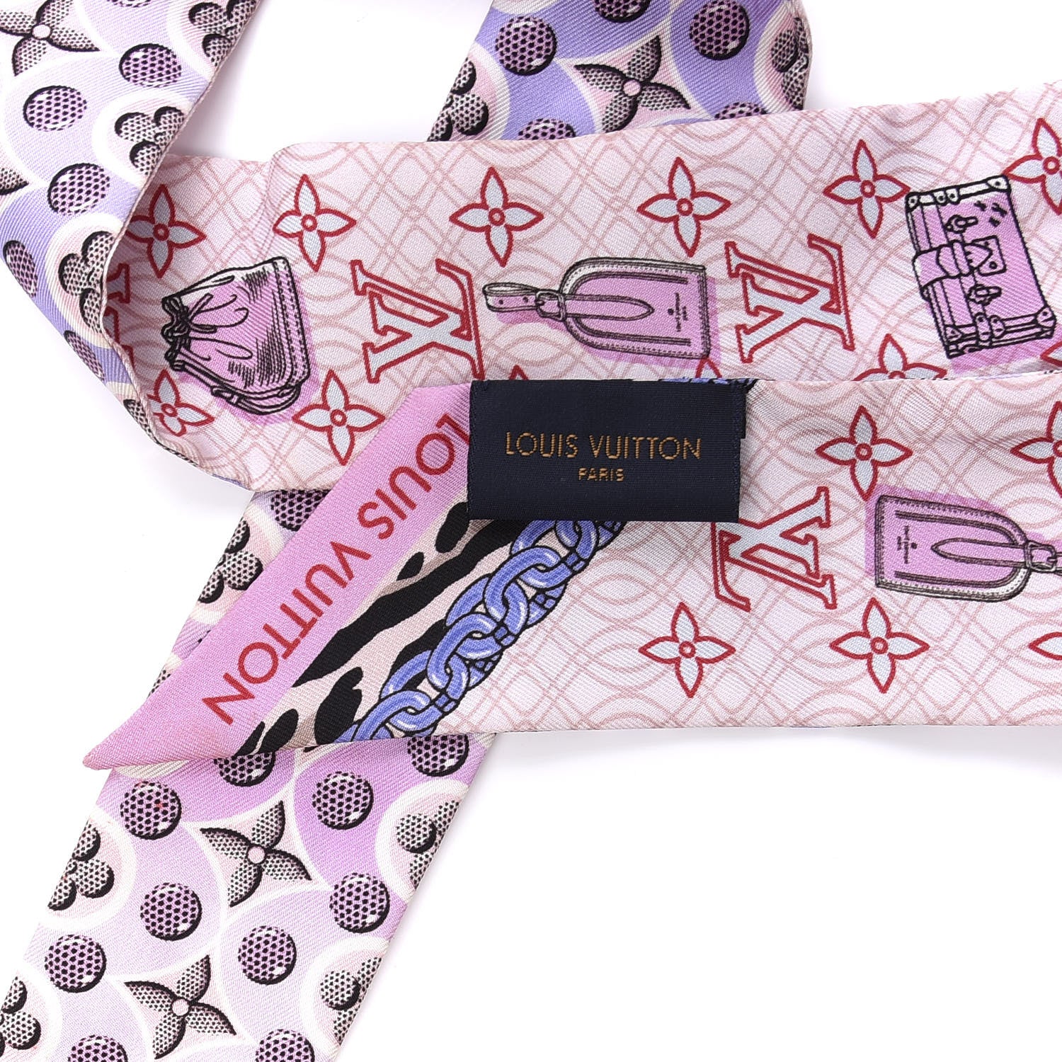 Louis Vuitton Silk Monogram Bubblegram BB Bandeau Blush 5 of 6
