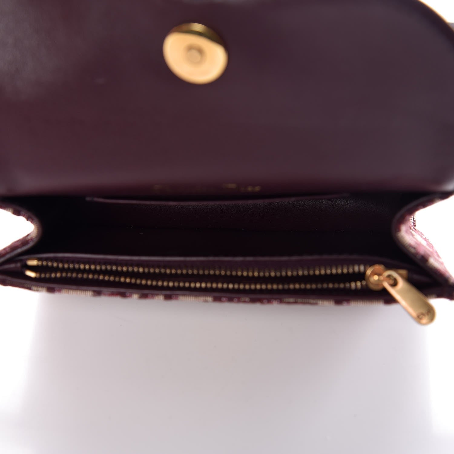Christian Dior Oblique Saddle Belt Bag Bordeaux 5 of 8