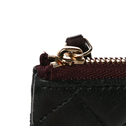 Chanel Lambskin Quilted Small Cosmetic Case Black 9 of 14