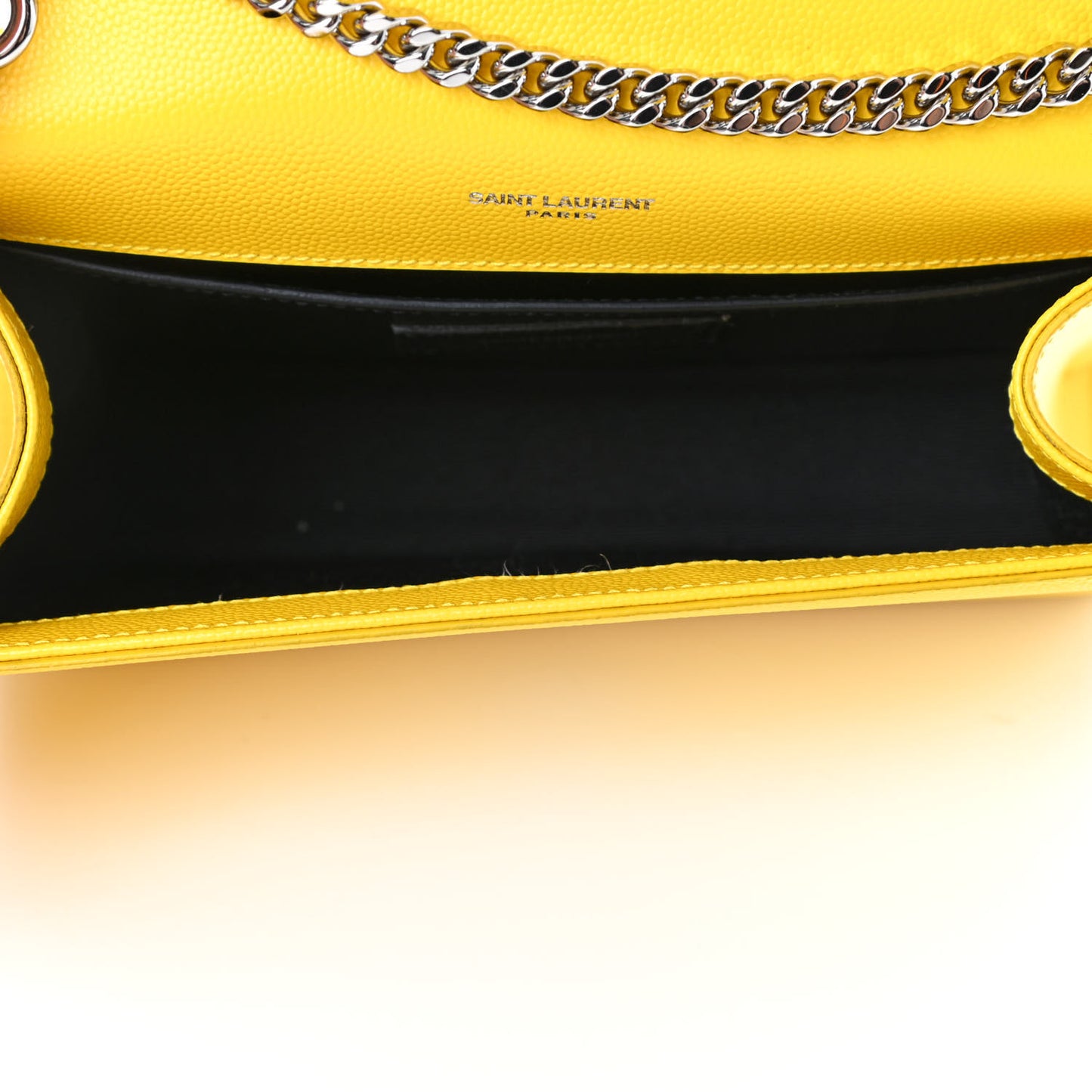 Patent Grain de Poudre Small Monogram Kate Satchel Mimosa