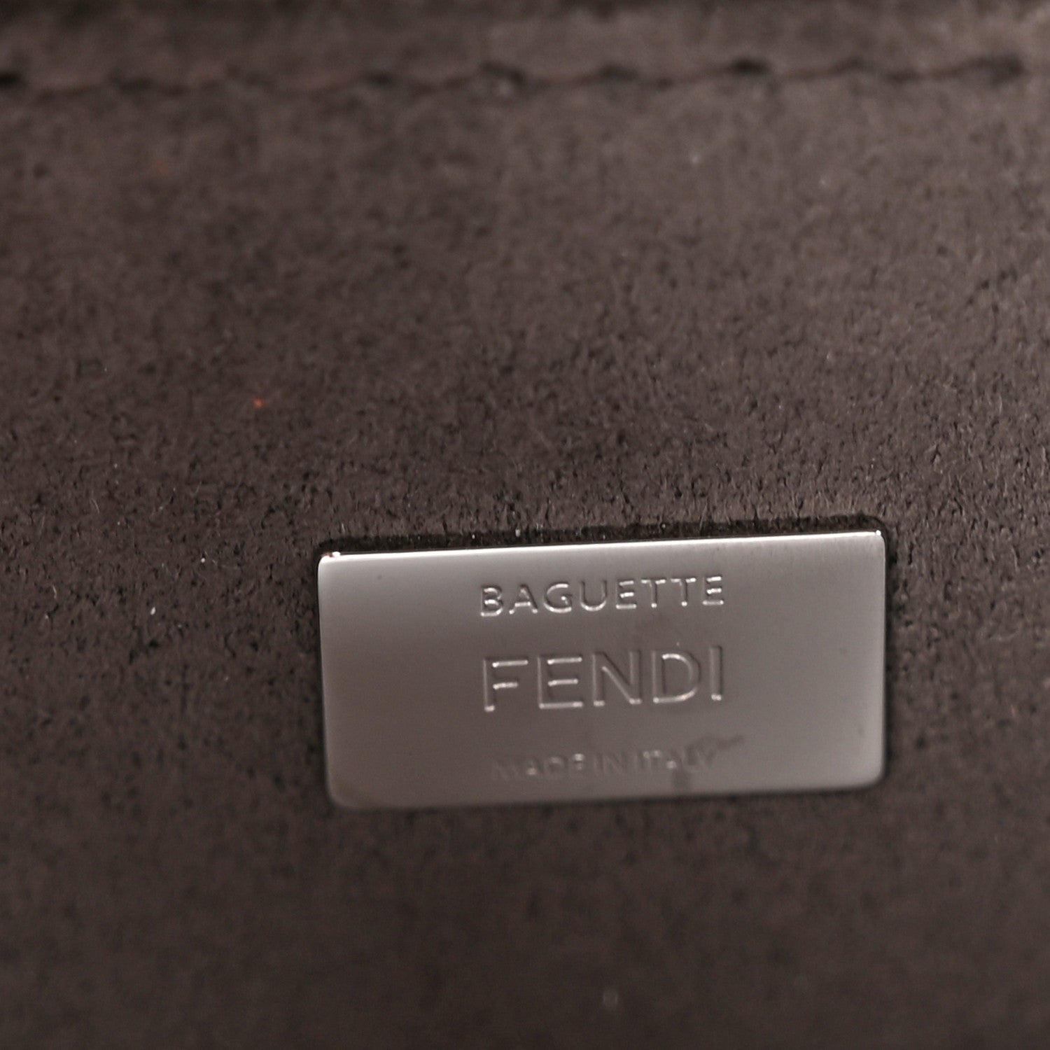 Fendi Vitello Dolce Crystal Flowerland Bi-Color Micro Double Baguette Camelia Grigio Polvere 7 of 9