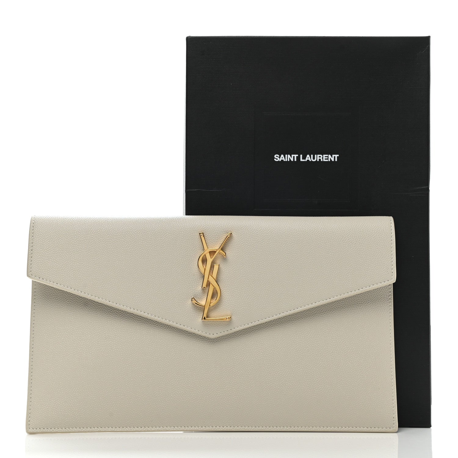 Saint Laurent Grain De Poudre Uptown Pouch Crema Soft 8 of 8