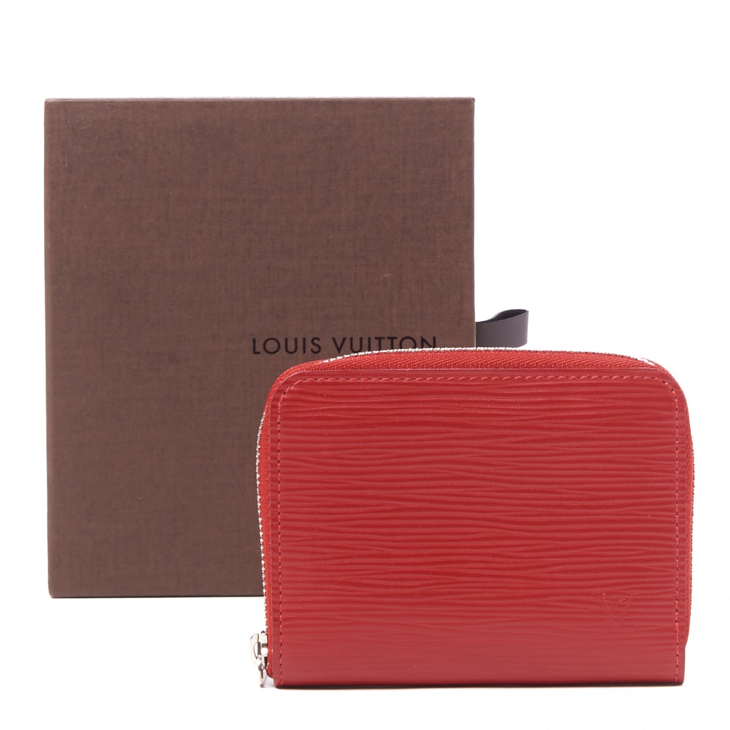 Epi Zippy Coin Purse Coquelicot