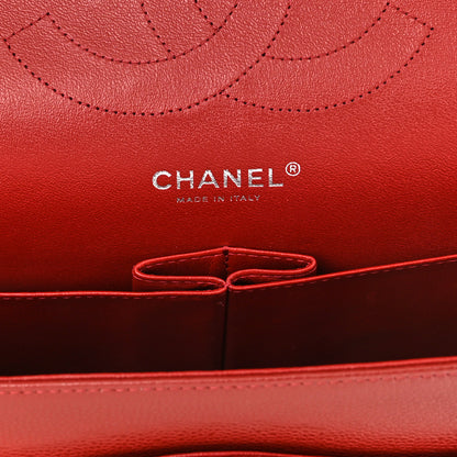 Chanel Caviar Quilted Jumbo Double Flap Dark Red 6 of 11