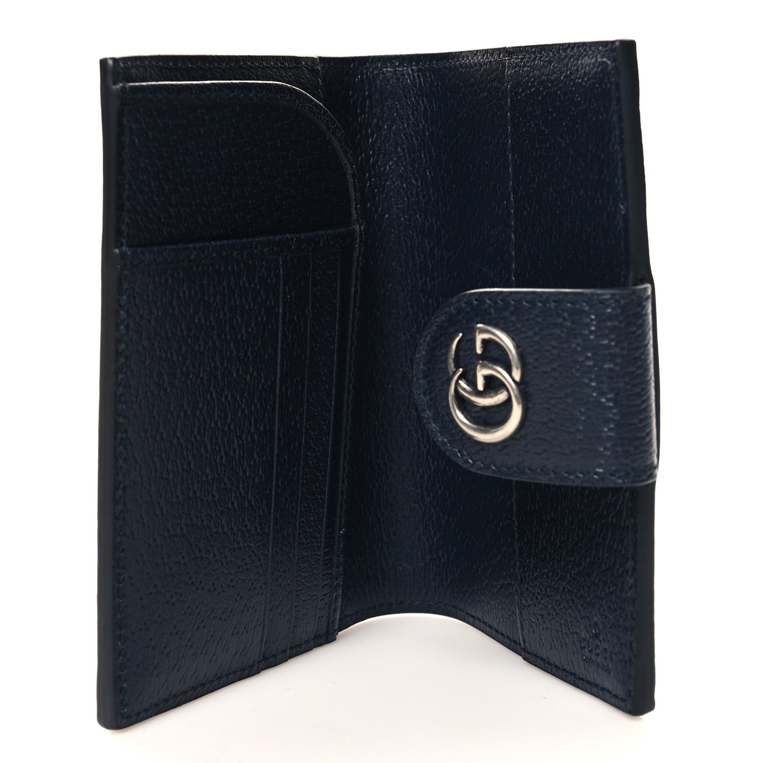 Gucci GG Supreme Monogram Textured Dollar Calfskin Web Ophidia Passport Case Beige Blue 5 of 8