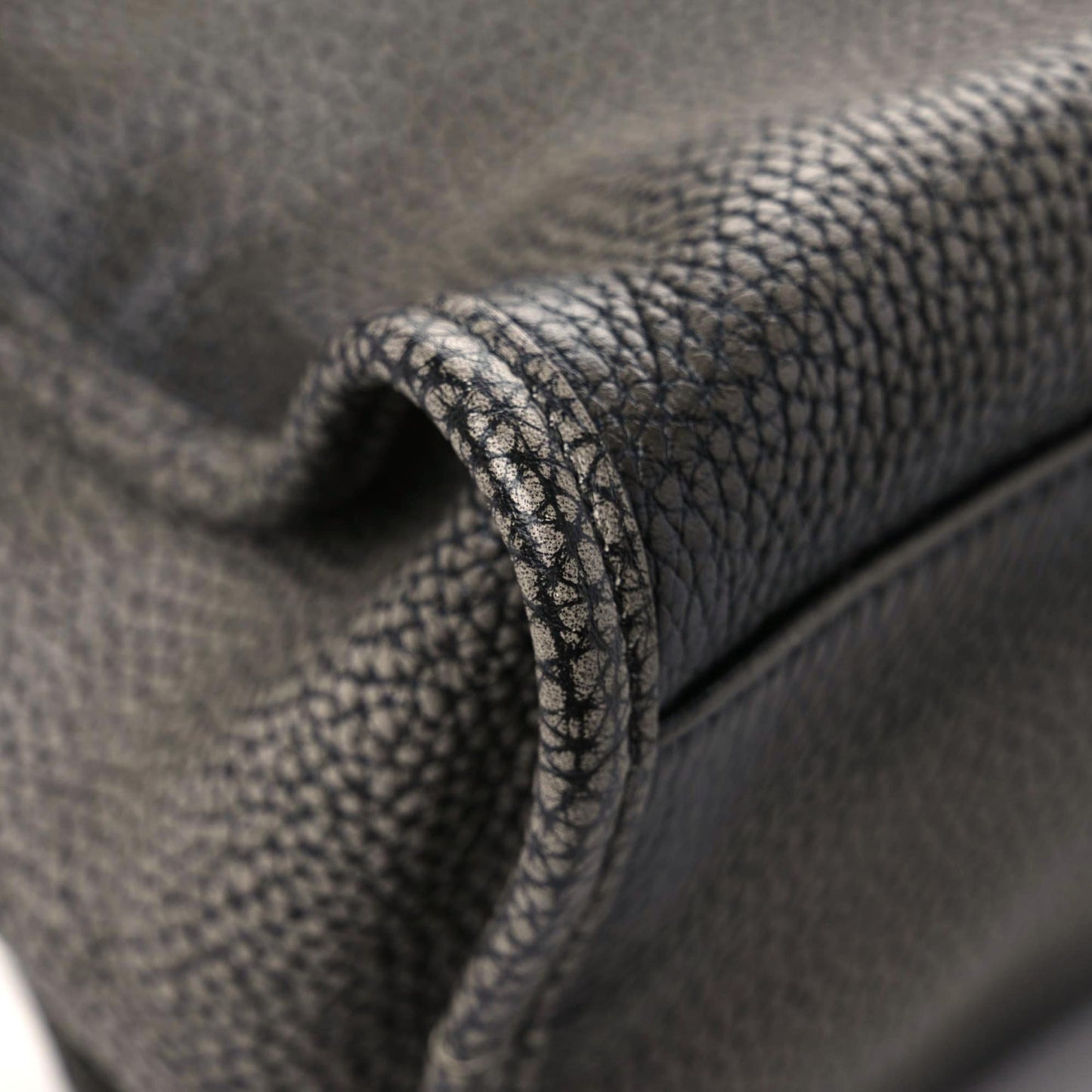 Grained Calfskin Classic Gold Hardware City Ombre Grey Gradient