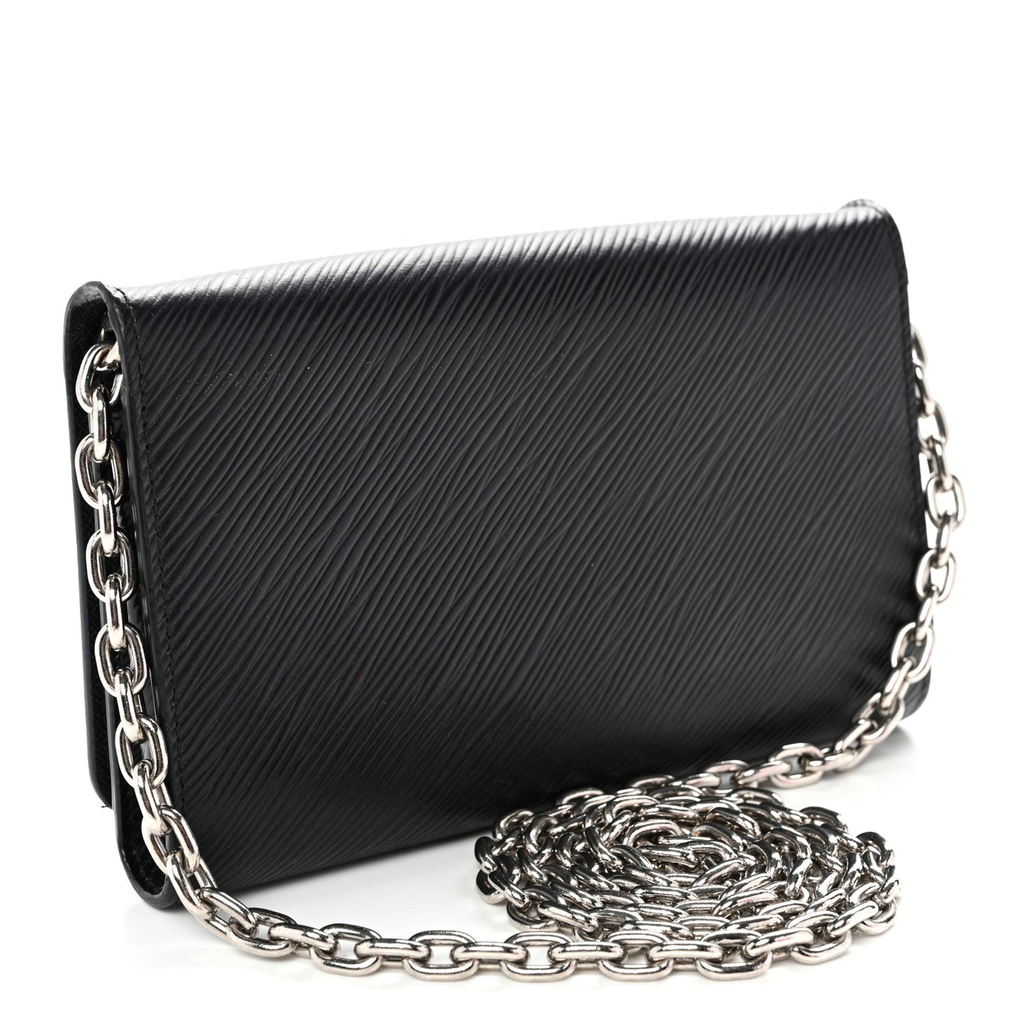 Epi Twist Chain Wallet Black