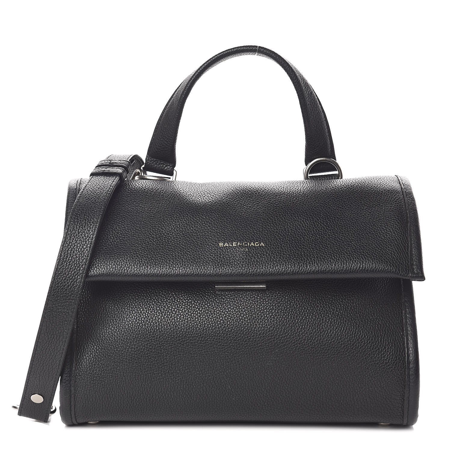 Balenciaga Veau Grana Small Tool Satchel Black 2 of 13