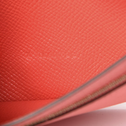 Hermes Epsom Bearn Gusset Wallet Rose Jaipur 7 of 8