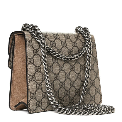 Gucci GG Supreme Monogram Mini Dionysus Shoulder Bag Taupe 3 of 11
