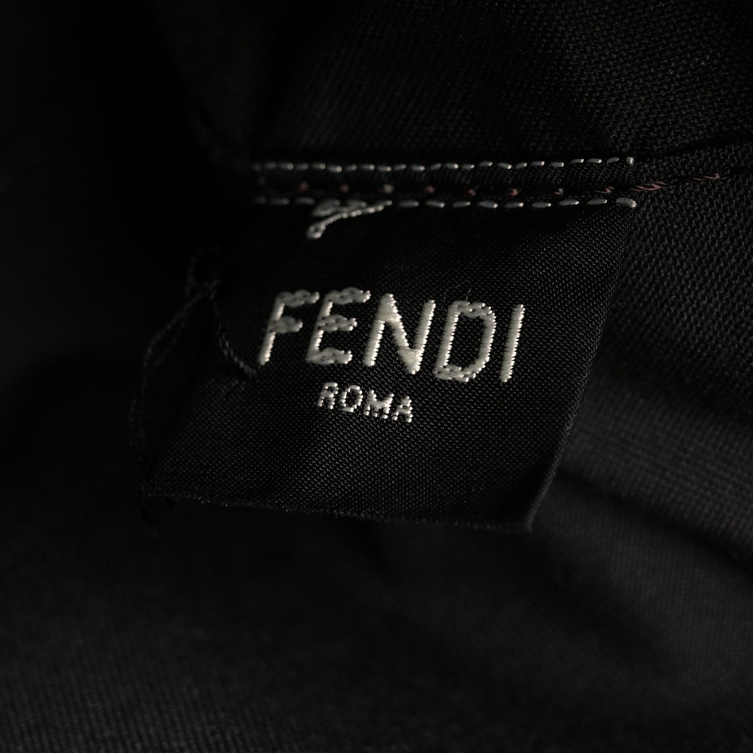 Fendi Glazed Fabric Vitello Cover FF 1974 Diagonal Bi-Color Medium Camera Case Tobacco Moro Cuoio 8 of 13