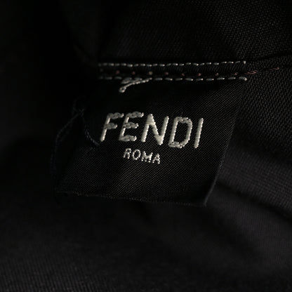 Fendi Glazed Fabric Vitello Cover FF 1974 Diagonal Bi-Color Medium Camera Case Tobacco Moro Cuoio 8 of 13
