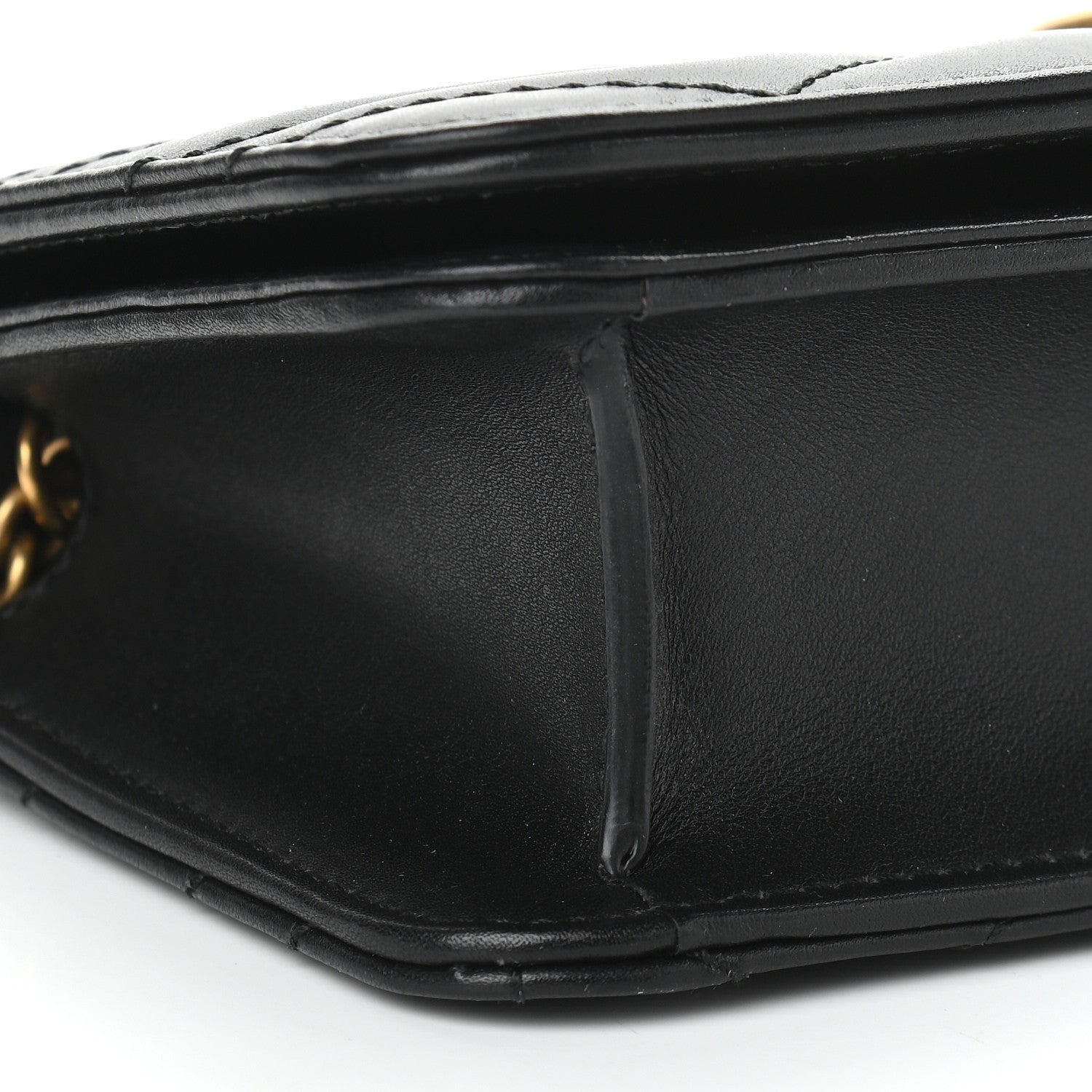 Gucci Calfskin Matelasse GG Marmont Mini Bag Black 7 of 8