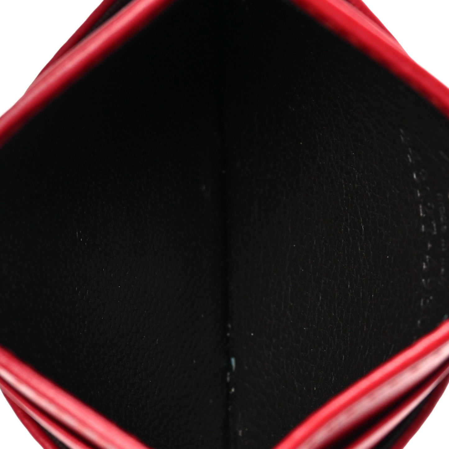 Calfskin Matelasse GG Marmont Card Holder Hibiscus Red