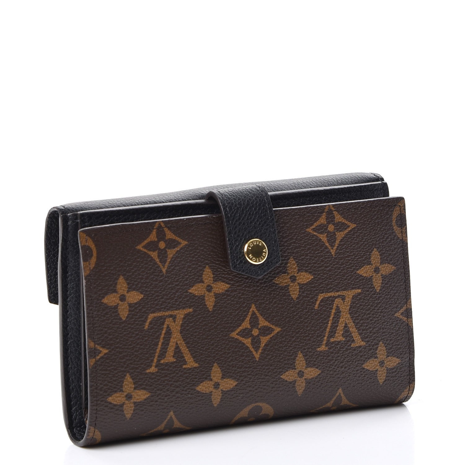 Louis Vuitton Monogram Pallas Compact Wallet Black 3 of 9
