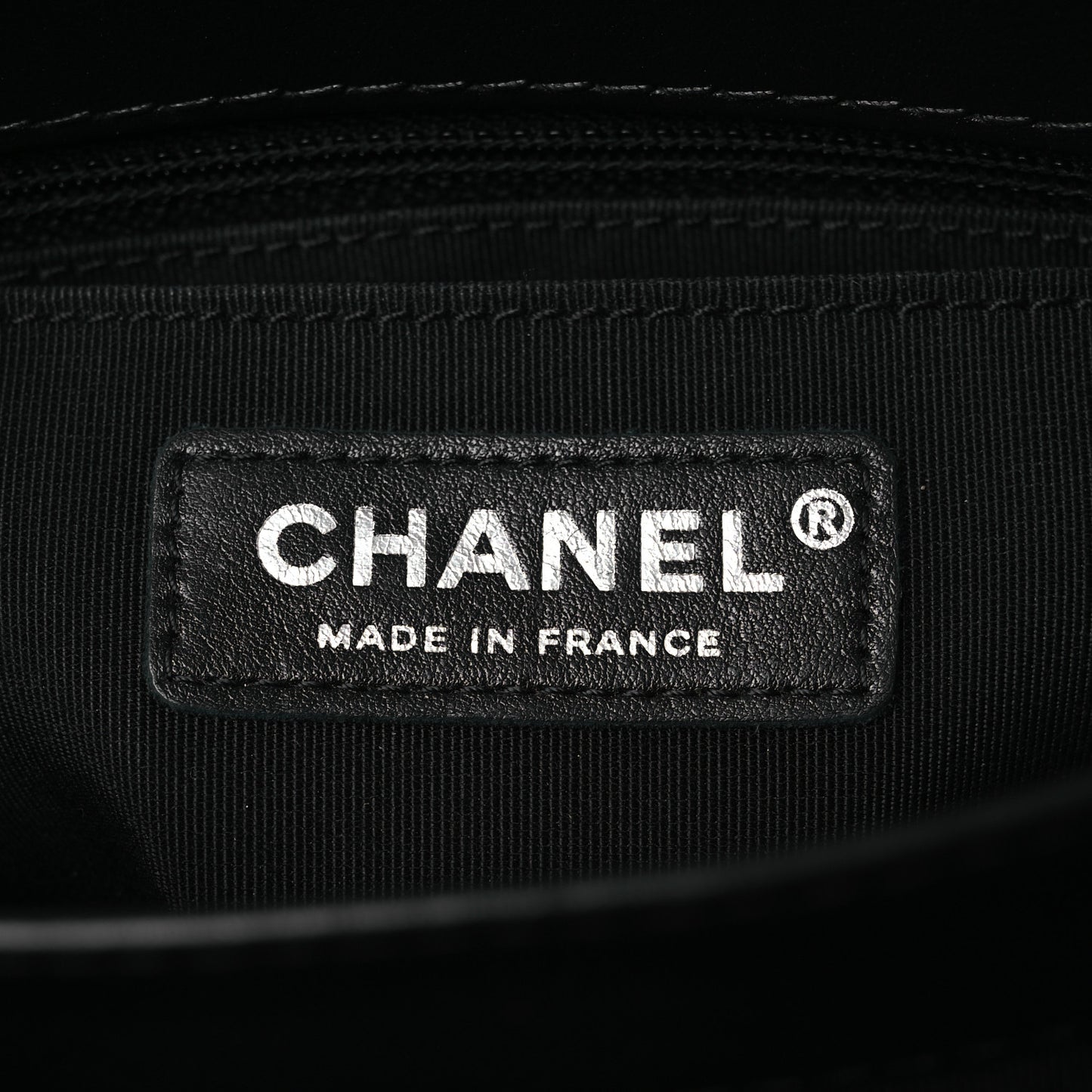 Calfskin Braided Small Chic Flap Black