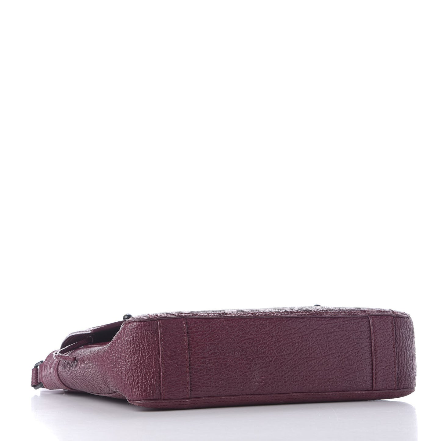 3.1 Shark Embossed Calfskin Pashli Messenger Aubergine