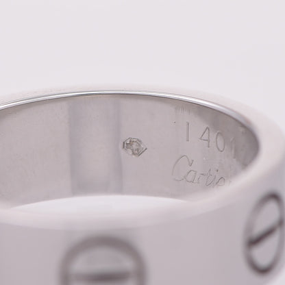 Cartier 18K White Gold 5.5mm LOVE Ring 48 4.5 6 of 6