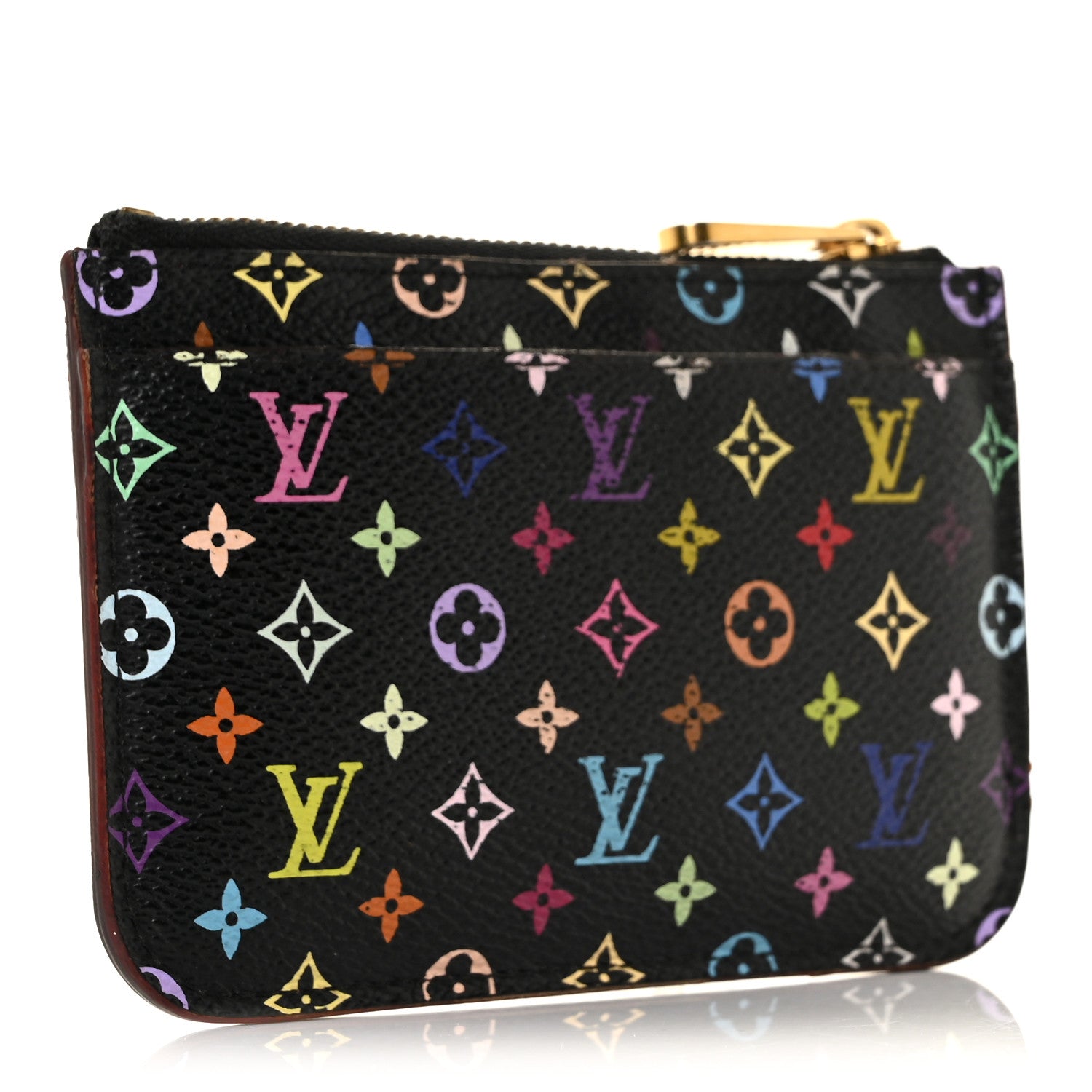 Louis Vuitton Monogram Multicolor Key Pouch Black Grenade 3 of 9