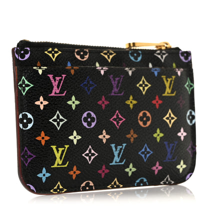 Louis Vuitton Monogram Multicolor Key Pouch Black Grenade 3 of 9