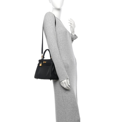 Hermes Swift Kelly Retourne 25 Black 2 of 10