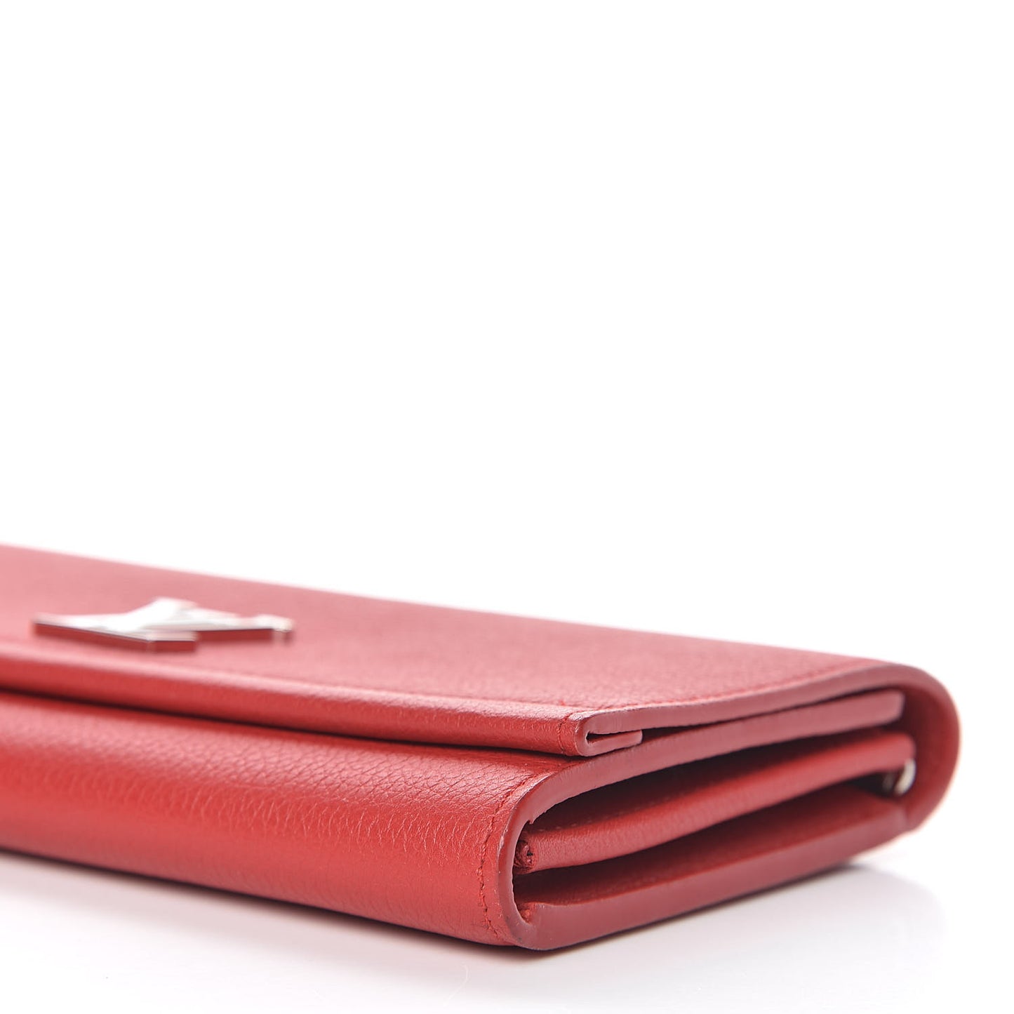 Calfskin Lockme II Wallet Rubis
