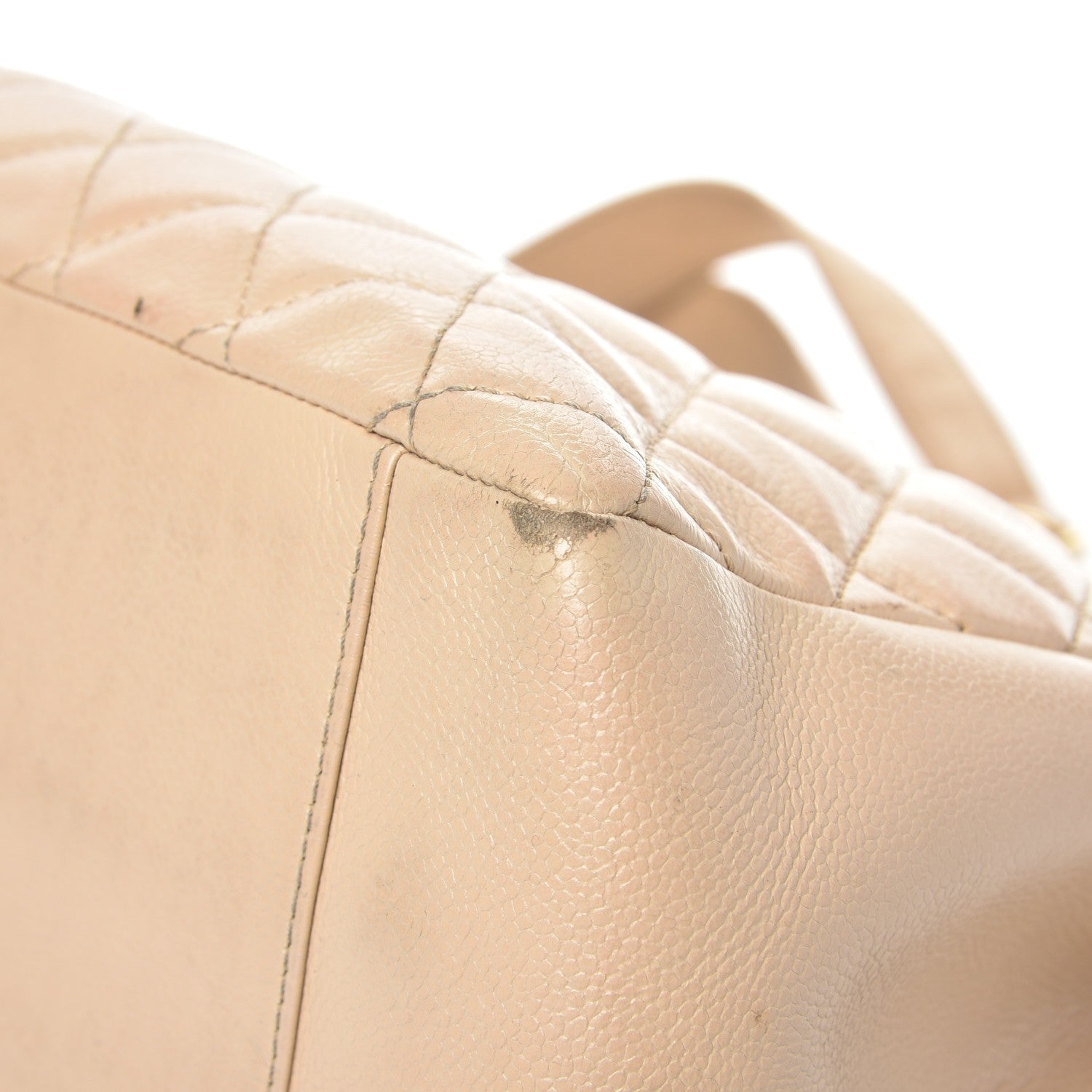 Chanel Caviar Quilted Grand Shopping Tote GST Beige 18 of 19