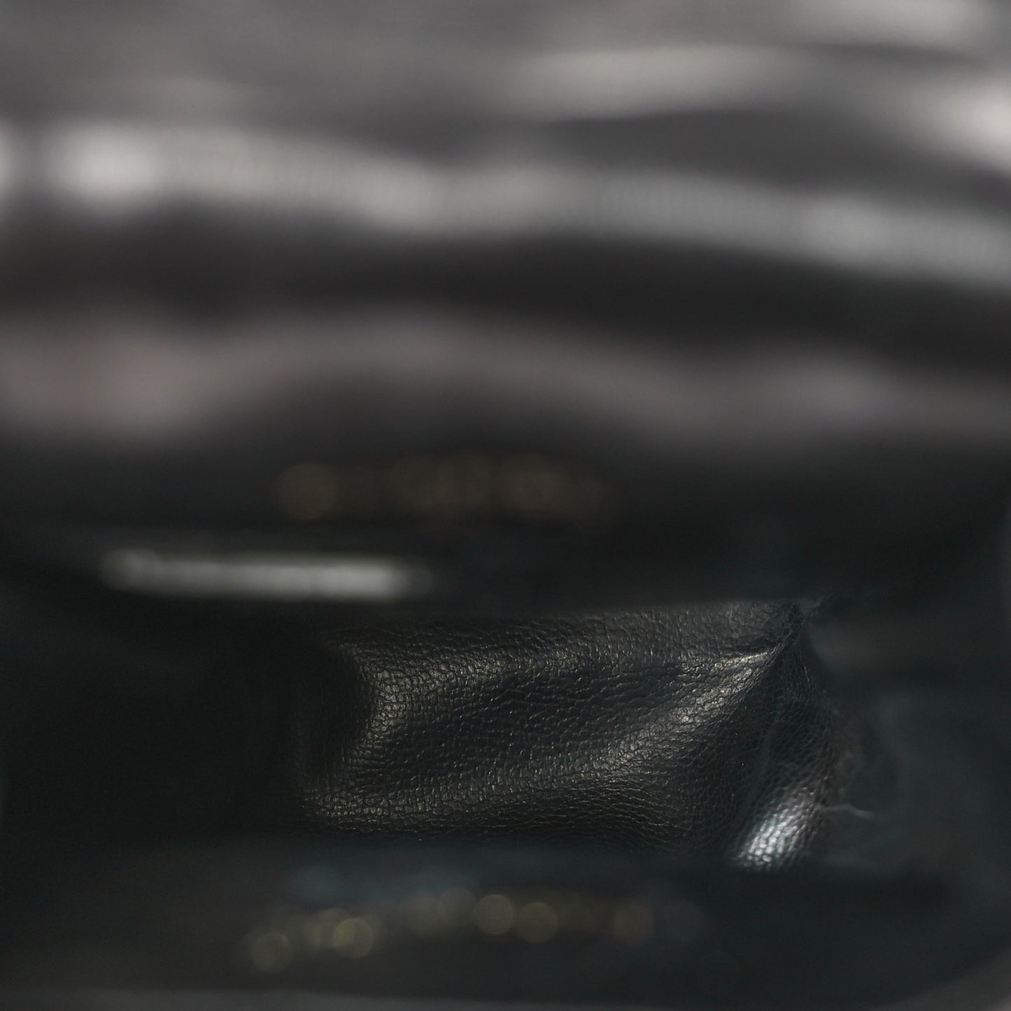 Lambskin Quilted Phone Holder Black