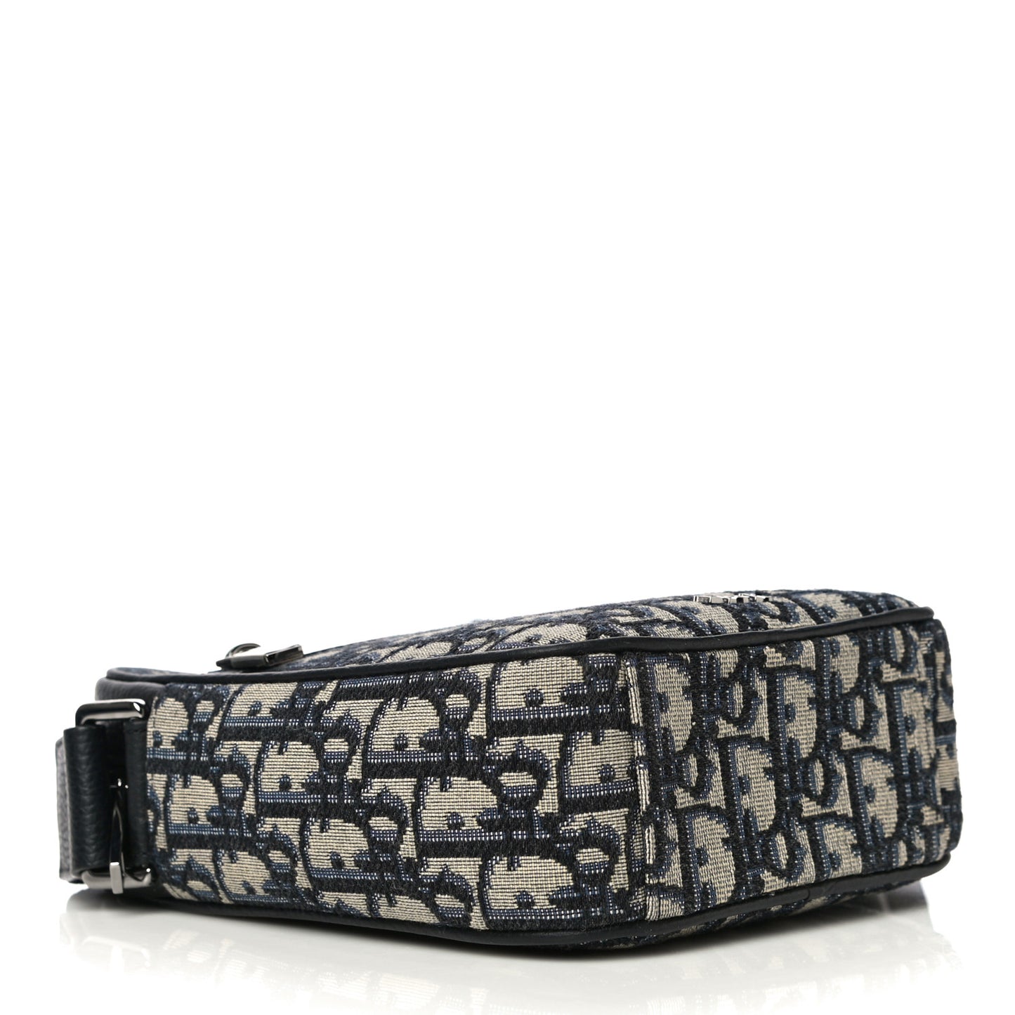 Oblique Messenger Pouch Beige Black