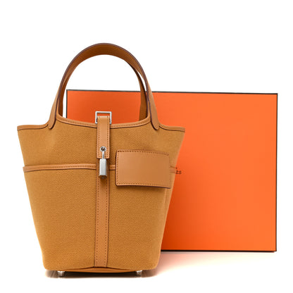 Hermes Toile Goeland Swift Cargo Picotin Lock 18 Sesame 10 of 10