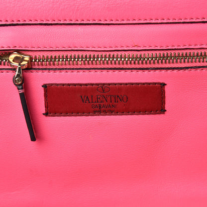 Valentino Garavani Vitello Small Rockstud Tote Fuxia Fluo 6 of 14