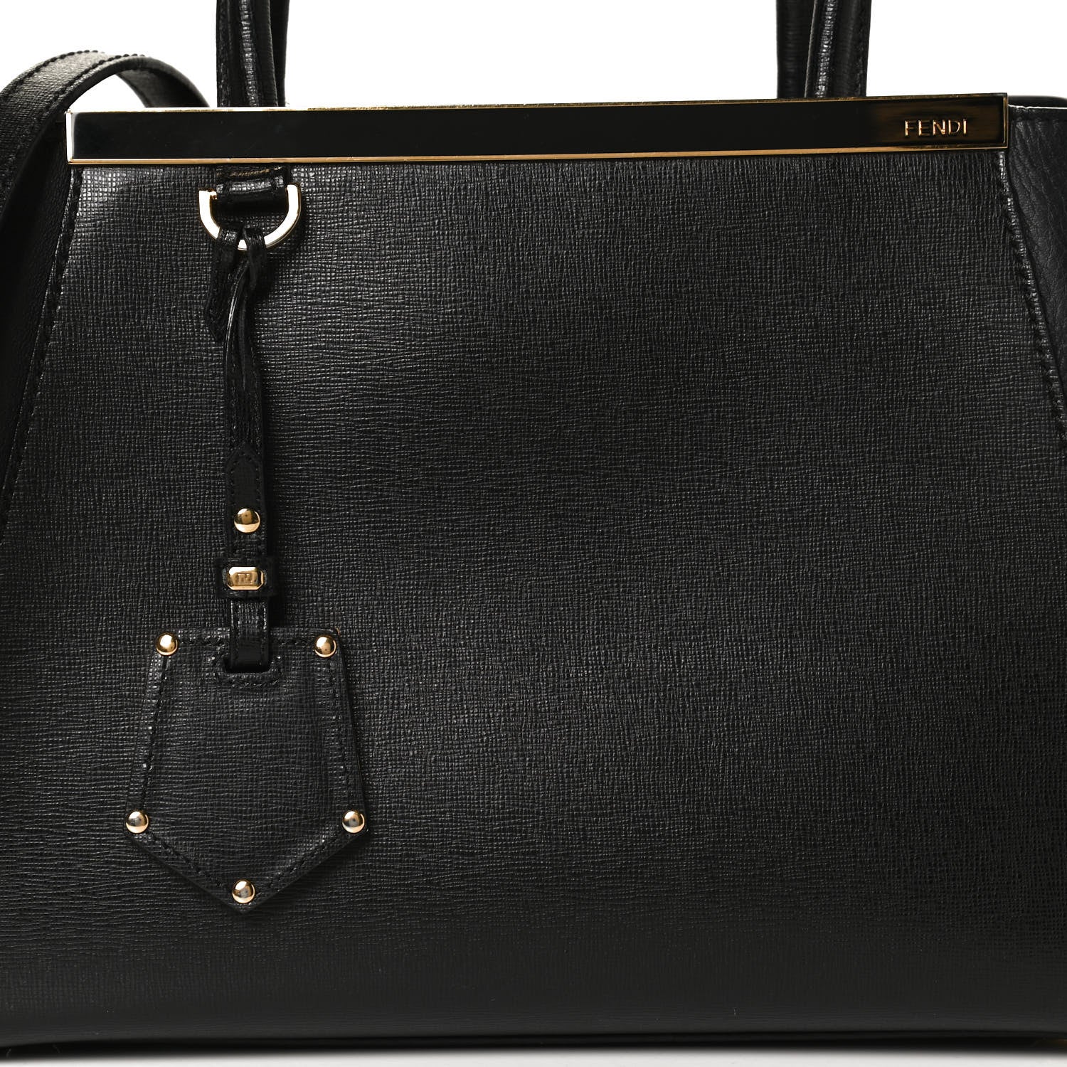 Fendi Vitello Elite Petite 2Jours Tote Black 8 of 12