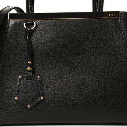 Fendi Vitello Elite Petite 2Jours Tote Black 8 of 12