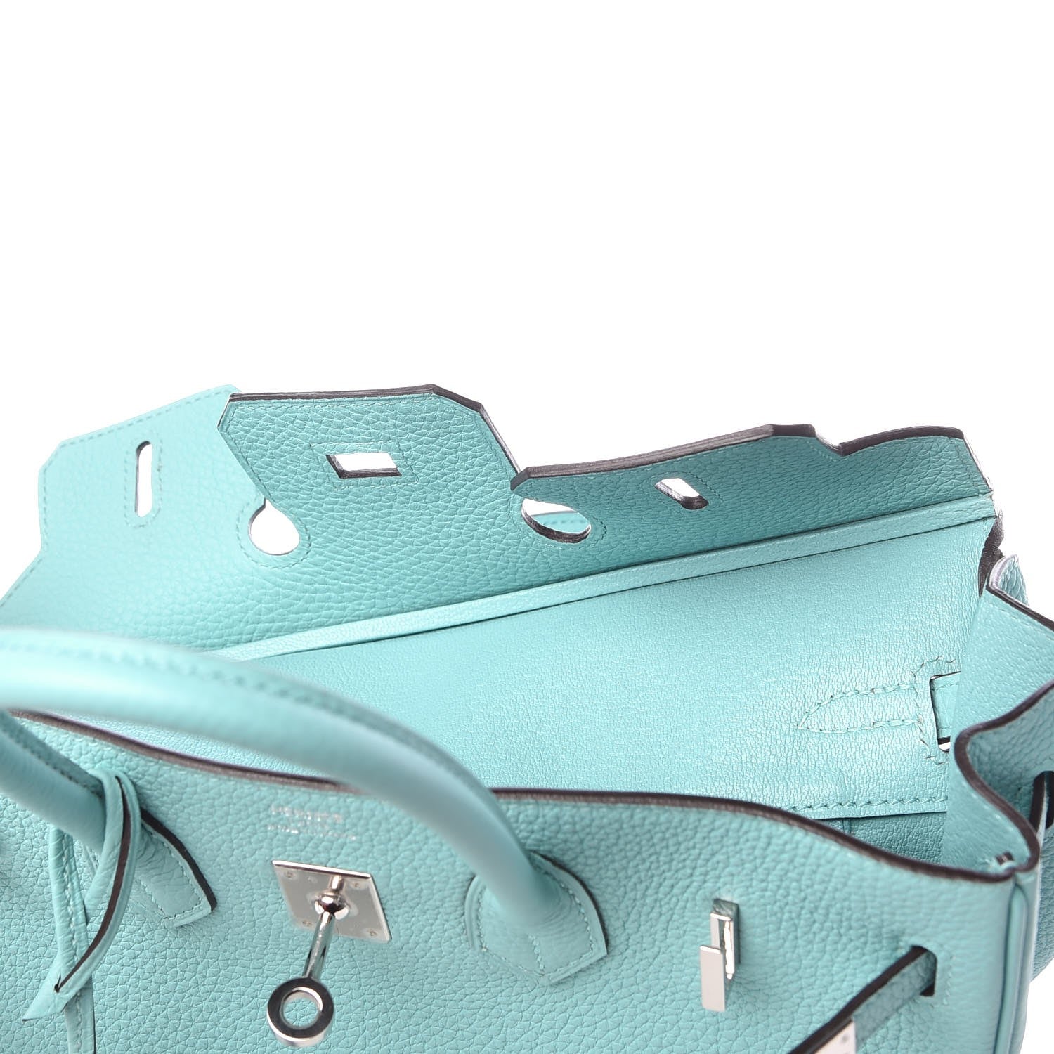 Hermes Togo Birkin 25 Bleu Atoll 10 of 34