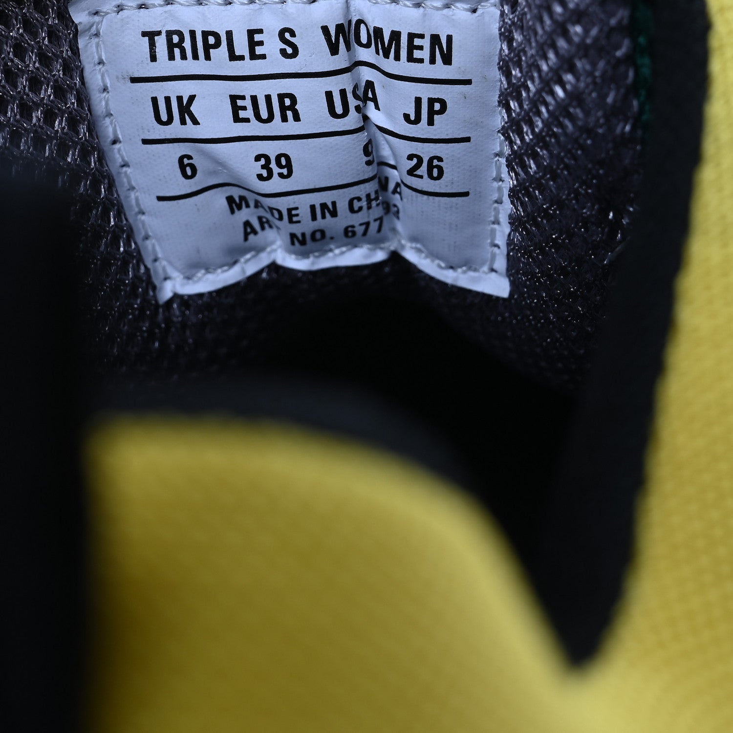 Balenciaga X GUCCI Maxi GG Supreme Monogram Womens Triple S Sneakers 39 Beige Ebony Black Green 10 of 12