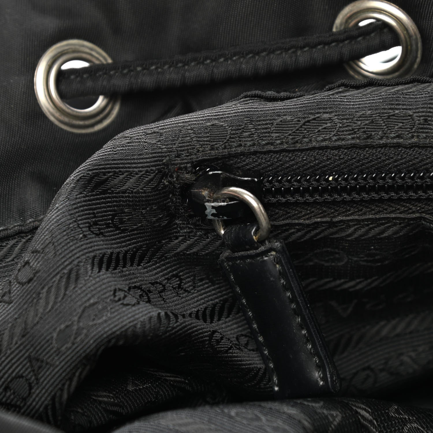 Prada Nylon Vela Medium Backpack Black 7 of 21