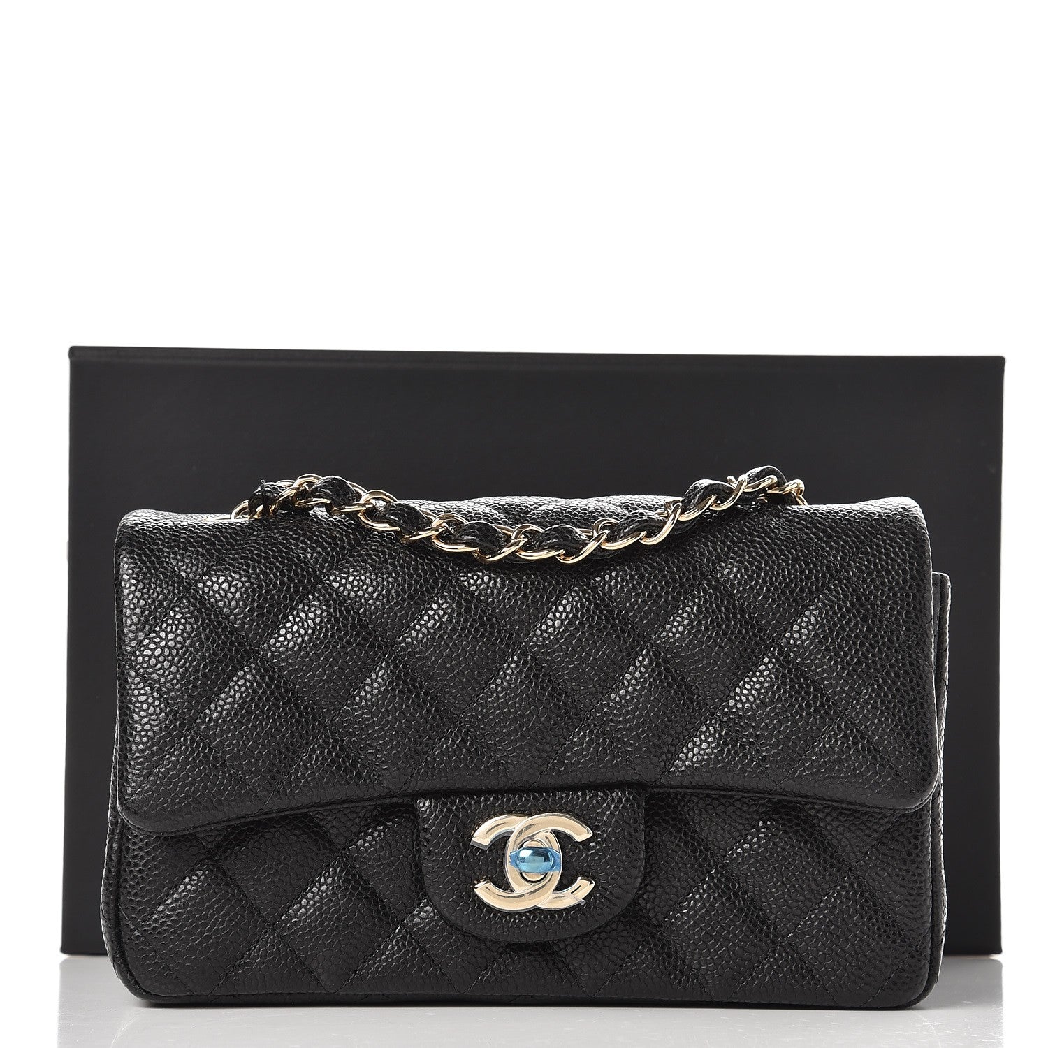 Chanel Caviar Quilted Mini Rectangular Flap Black 8 of 8
