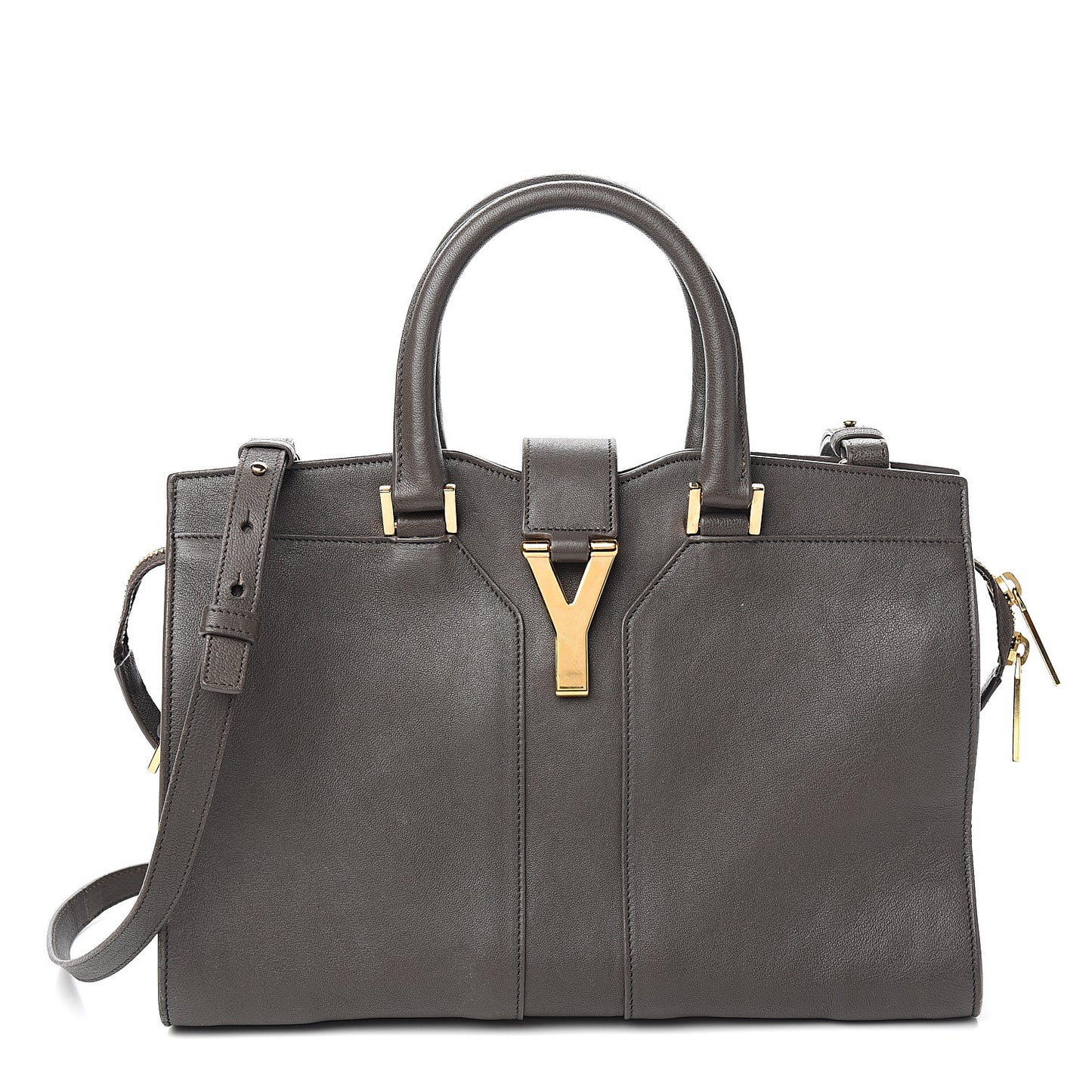 Calfskin Medium Classic Y Cabas Grey