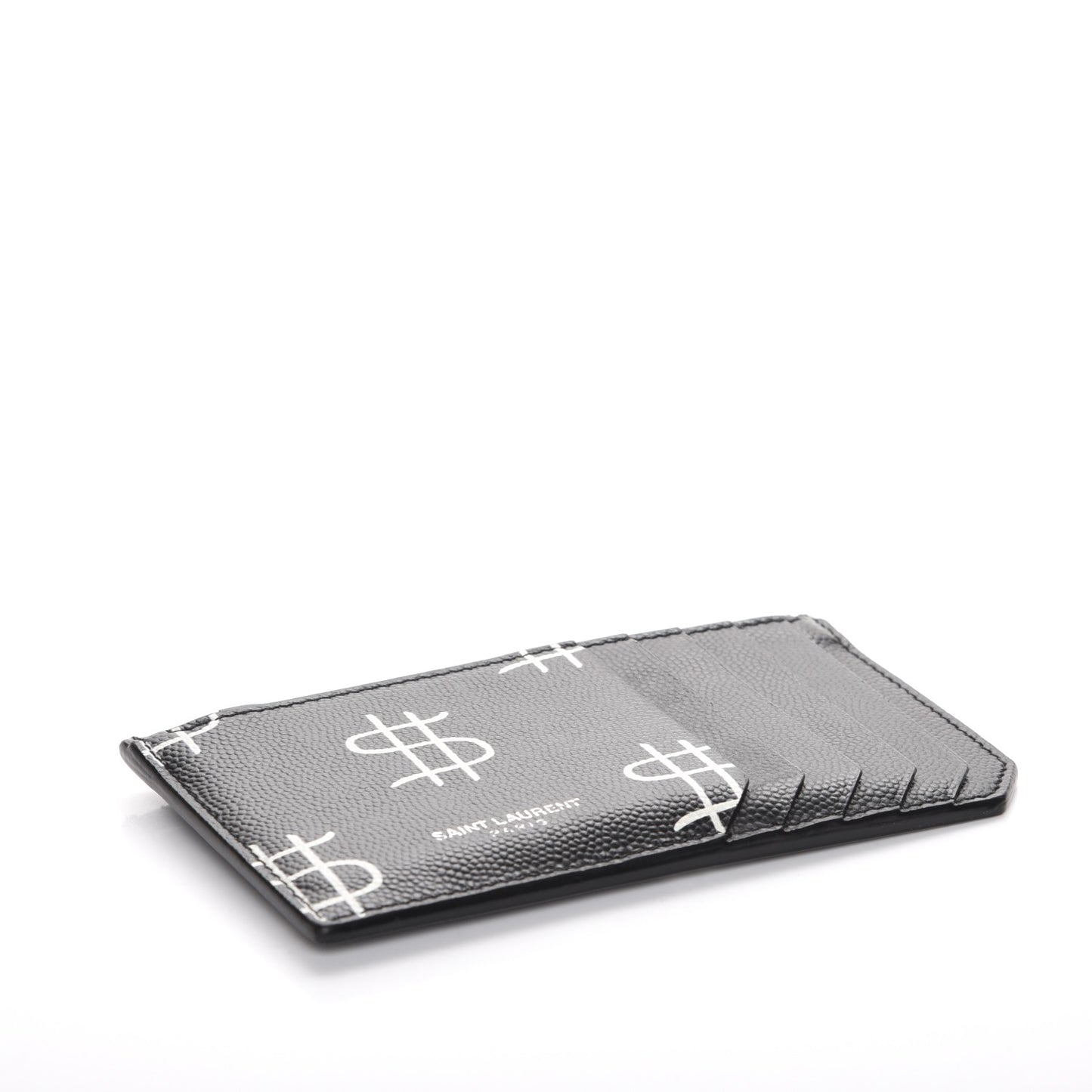 Grain de Poudre Dollar Print 5 Fragments Zip Pouch Card Holder Black