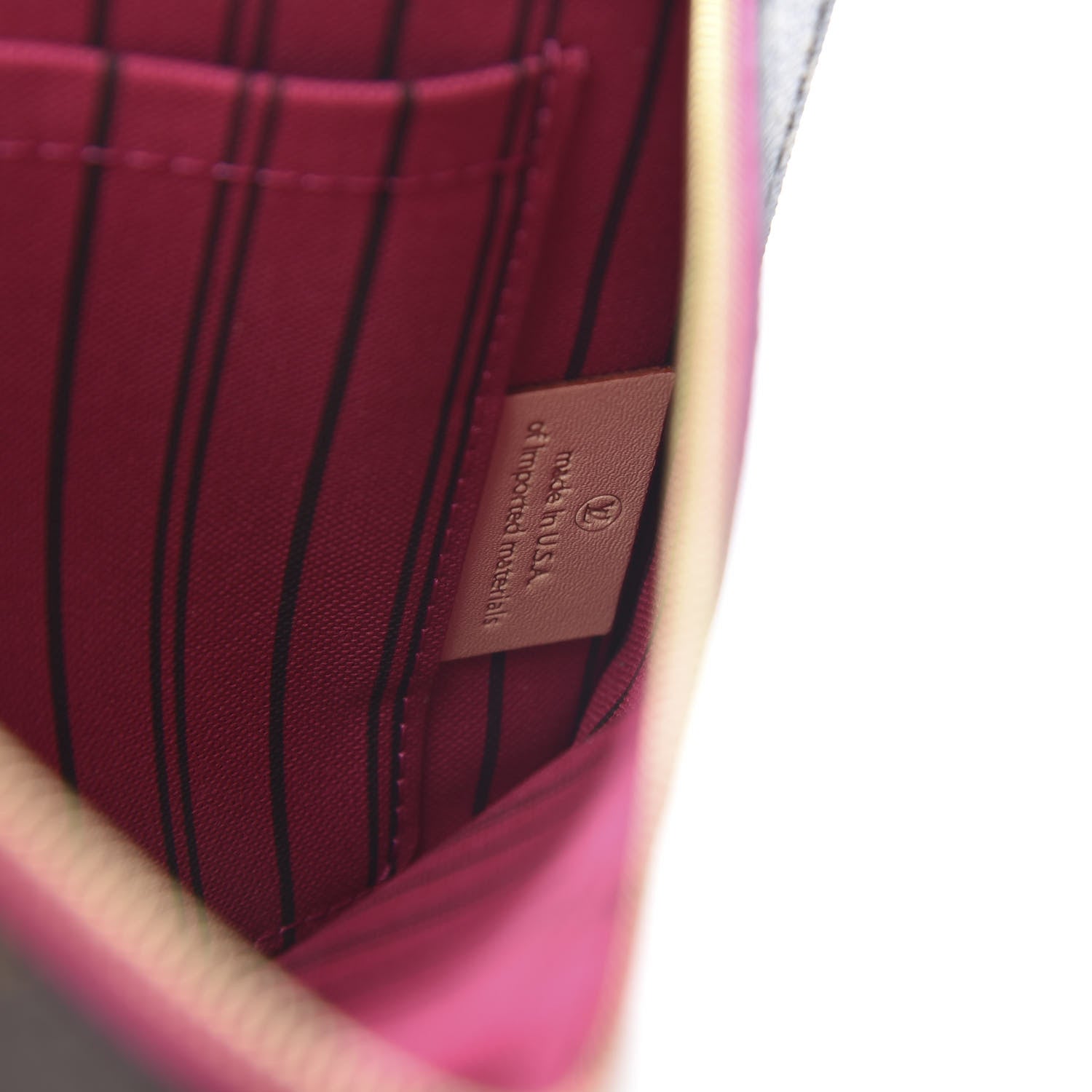 Louis Vuitton Monogram Neverfull MM GM Pochette Pivoine 7 of 9