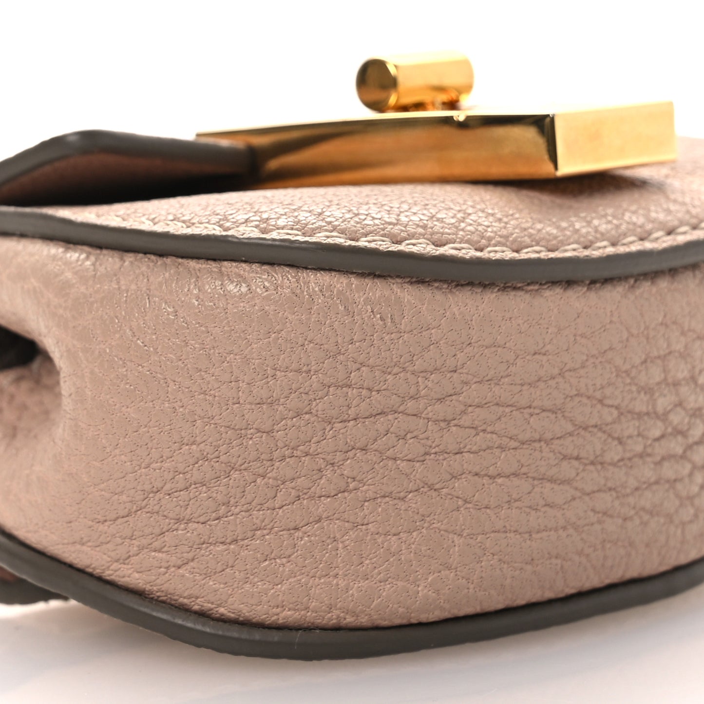 Grained Calfskin Mini Drew Belt Bag Cement Pink
