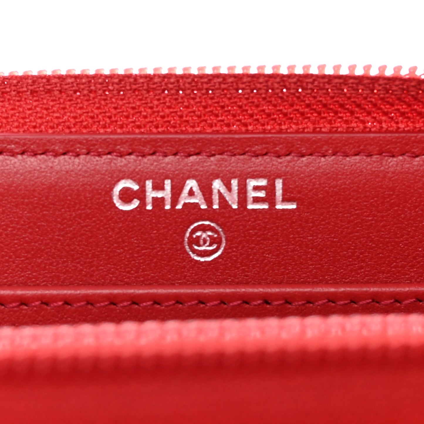 Caviar Quilted Long Boy Zip Around Wallet Red