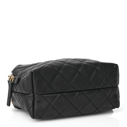 Chanel Calfskin Quilted Mini Bowling Bag Black 4 of 10