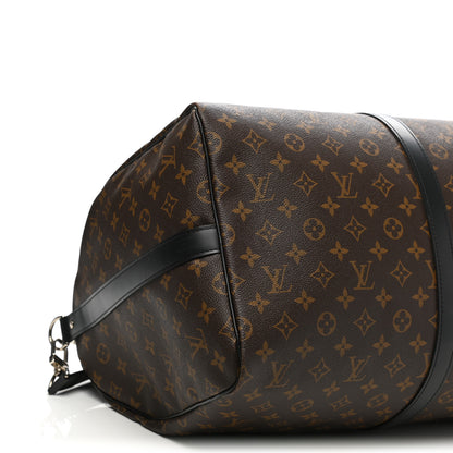 Louis Vuitton Monogram Macassar Keepall Bandouliere 55 8 of 16