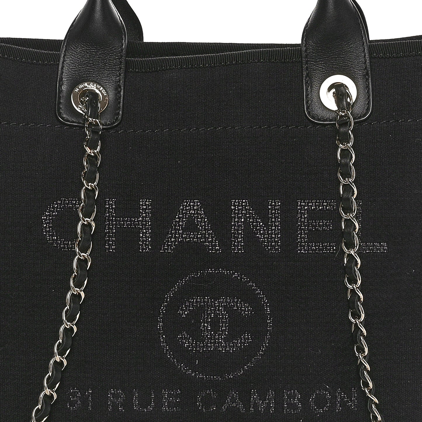 Mixed Fibers Small Deauville Tote Black