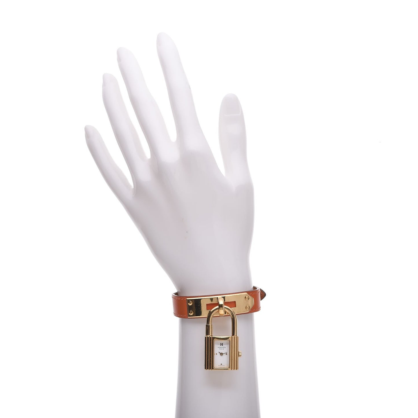 Stainless Steel Swift 20mm Kelly Cadena Quartz Watch Orange