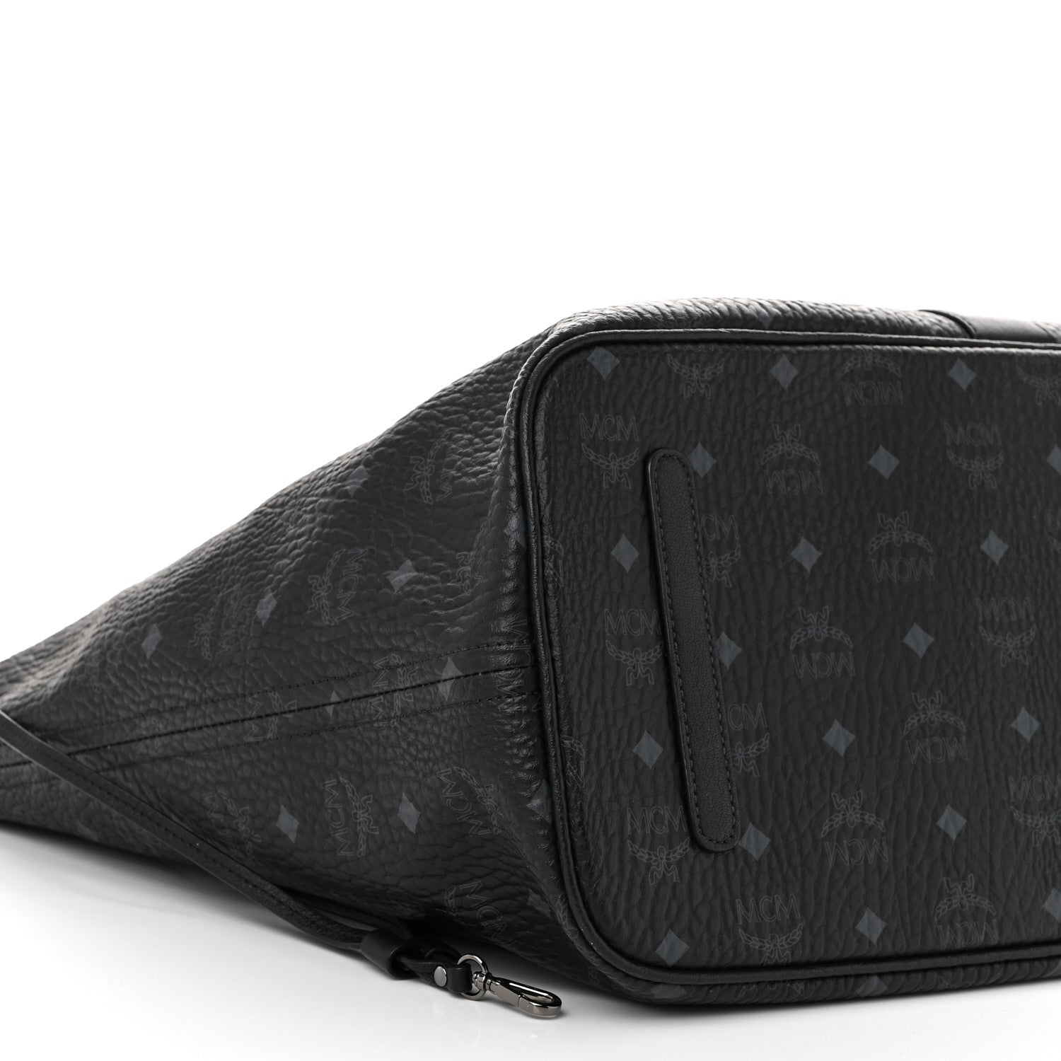 MCM Visetos Large Liz Reversible Shopper Tote Black 13 of 17